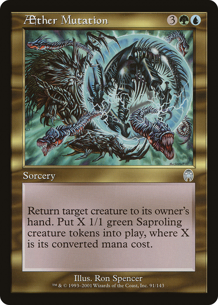 Aether Mutation (APC-091) [Apocalypse] Foil MTG Single Wizards of the Coast