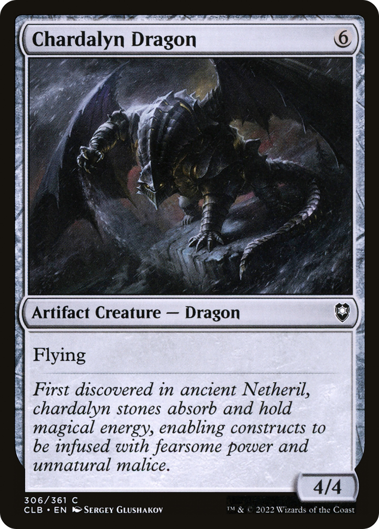 Chardalyn Dragon (CLB-306) [Commander Legends: Battle for Baldur's Gate] Foil MTG Single Wizards of the Coast