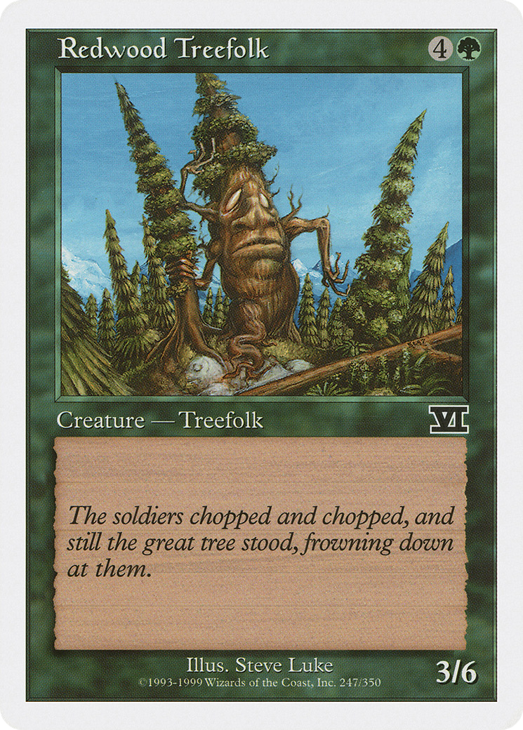Redwood Treefolk (6ED-247) [Classic Sixth Edition] MTG Single Wizards of the Coast