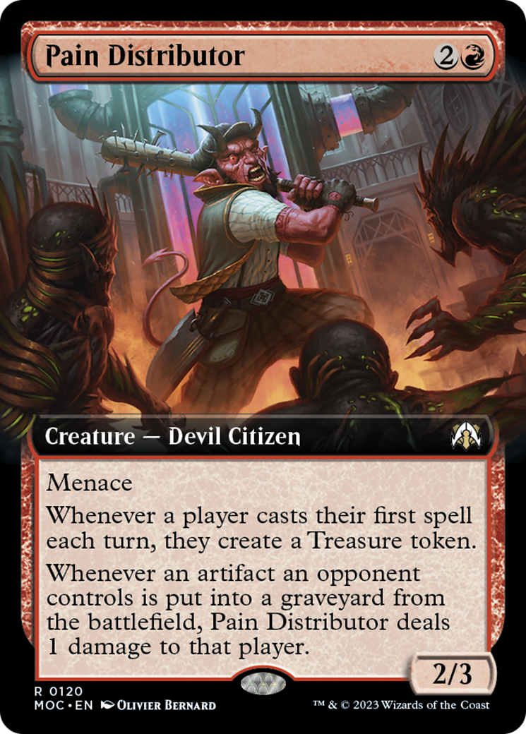 Pain Distributor (MOC-120) [March of the Machine Commander] (Extended Art) MTG Single Wizards of the Coast