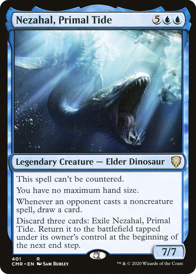 Nezahal, Primal Tide (CMR-401) [Commander Legends] MTG Single Wizards of the Coast