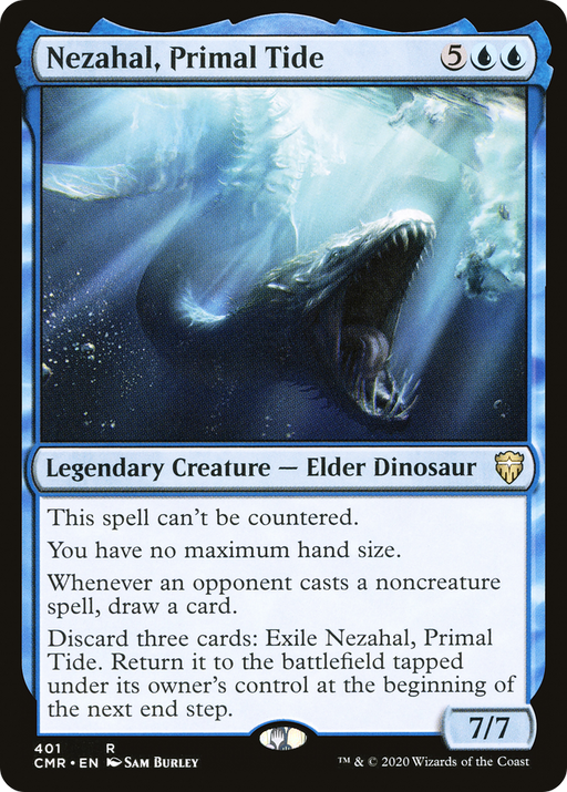 Nezahal, Primal Tide (CMR-401) [Commander Legends] MTG Single Wizards of the Coast