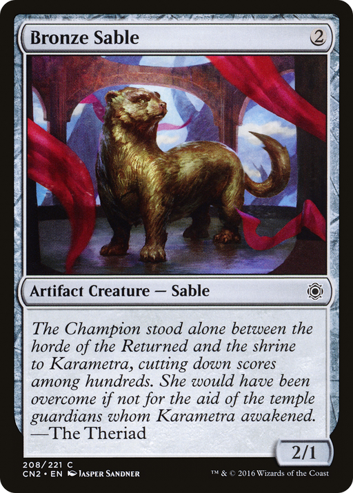 Bronze Sable (CN2-208) [Conspiracy: Take the Crown] MTG Single Wizards of the Coast