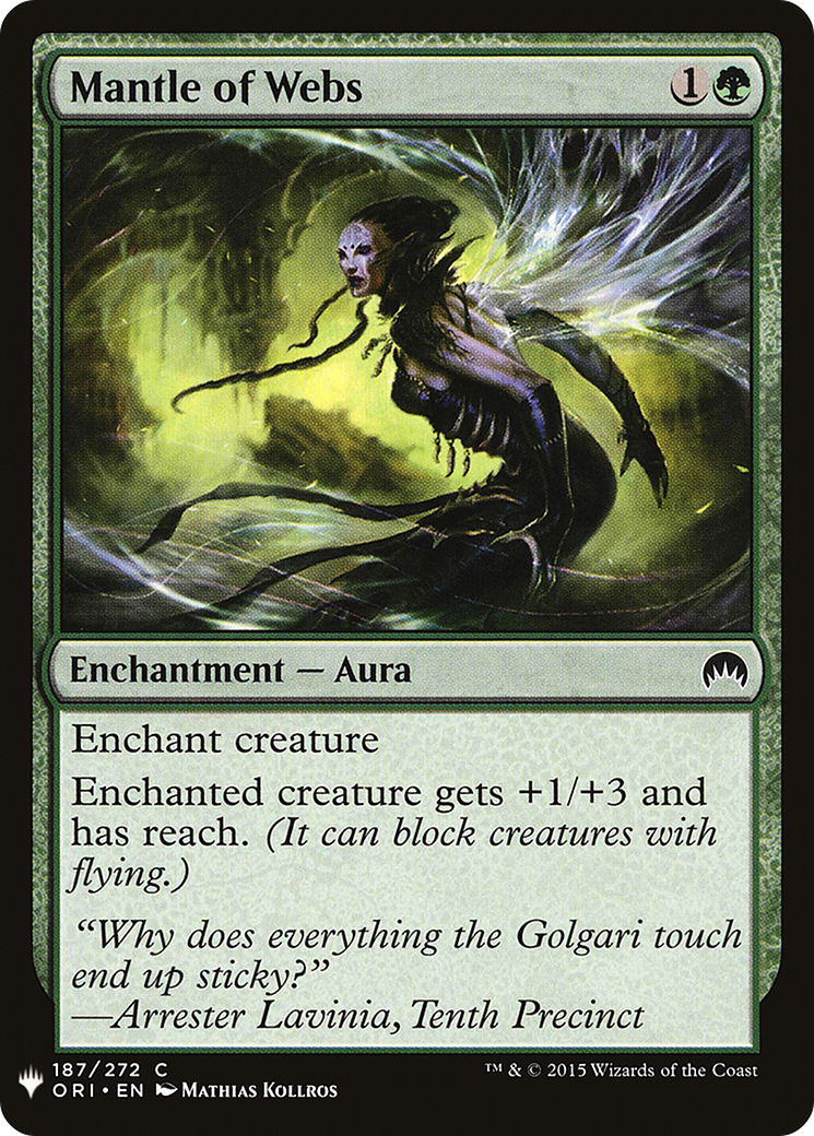 Mantle of Webs (LIST-ORI-187) [Mystery Booster] The List MTG Single Wizards of the Coast