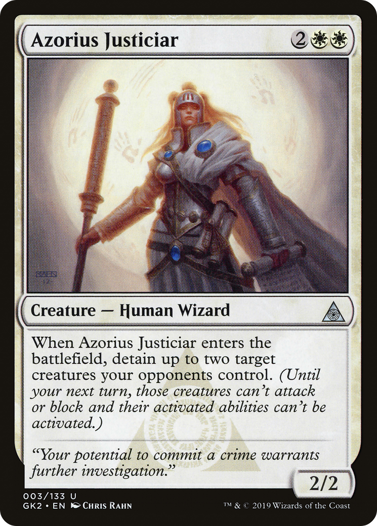 Azorius Justiciar (GK2-003) [Misc] RNA Guild Kit MTG Single Wizards of the Coast