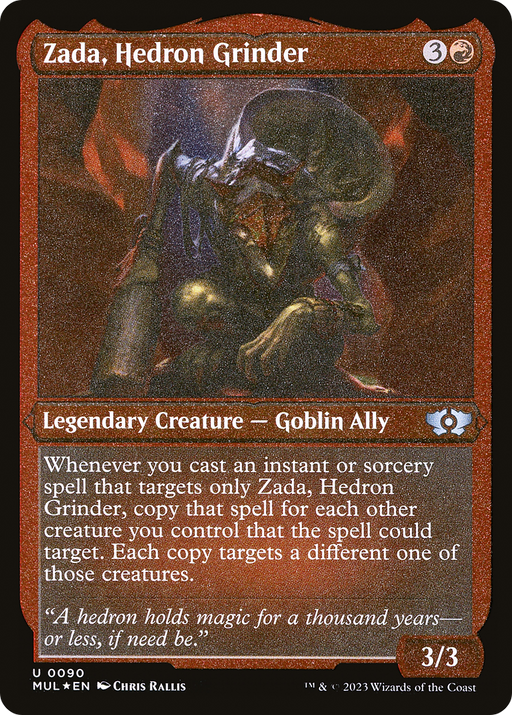 Zada, Hedron Grinder (MUL-090) [Multiverse Legends] Foil MTG Single Wizards of the Coast