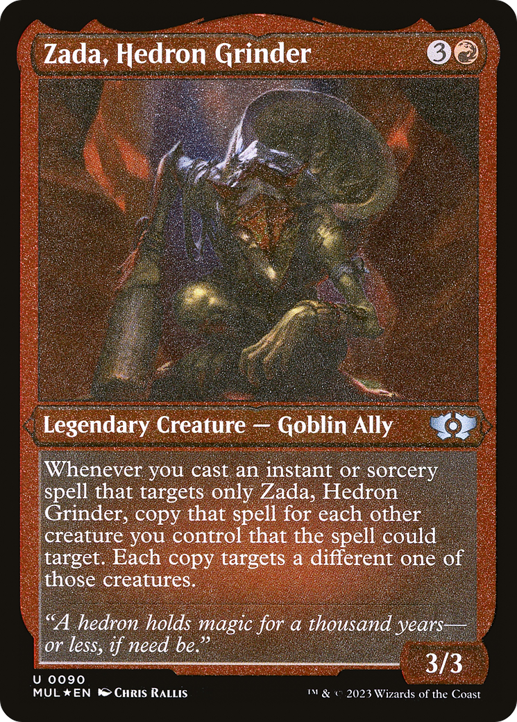 Zada, Hedron Grinder (MUL-090) [Multiverse Legends] Etched Foil MTG Single Wizards of the Coast