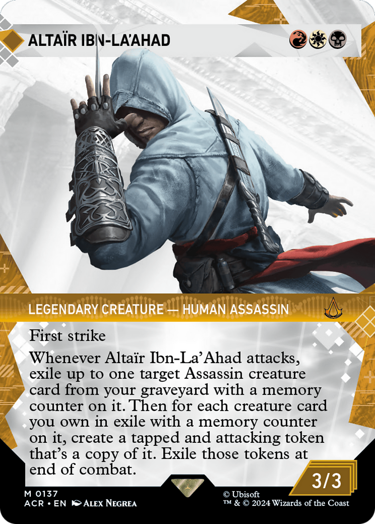 Altair Ibn-La'Ahad (ACR-137) [Assassin's Creed] (Showcase) (Borderless) MTG Single Wizards of the Coast