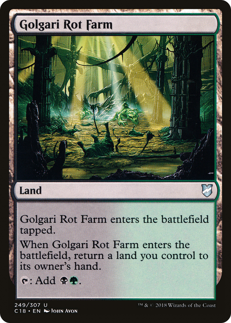 Golgari Rot Farm (C18-249) [Commander 2018] MTG Single Wizards of the Coast