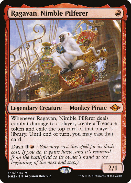 Ragavan, Nimble Pilferer (MH2-138) [Modern Horizons 2] MTG Single Modern Horizons 2