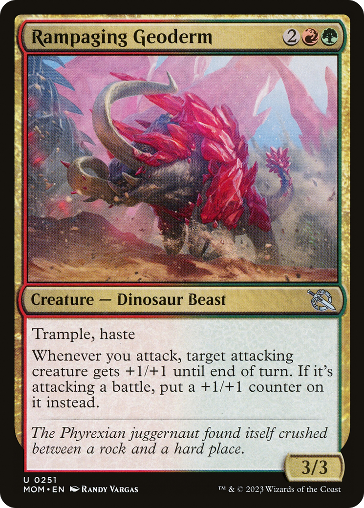 Rampaging Geoderm (MOM-251) [March of the Machine] MTG Single Wizards of the Coast