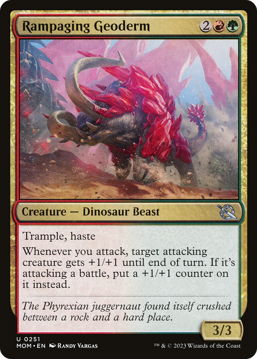 Rampaging Geoderm (MOM-251) [March of the Machine] MTG Single Wizards of the Coast