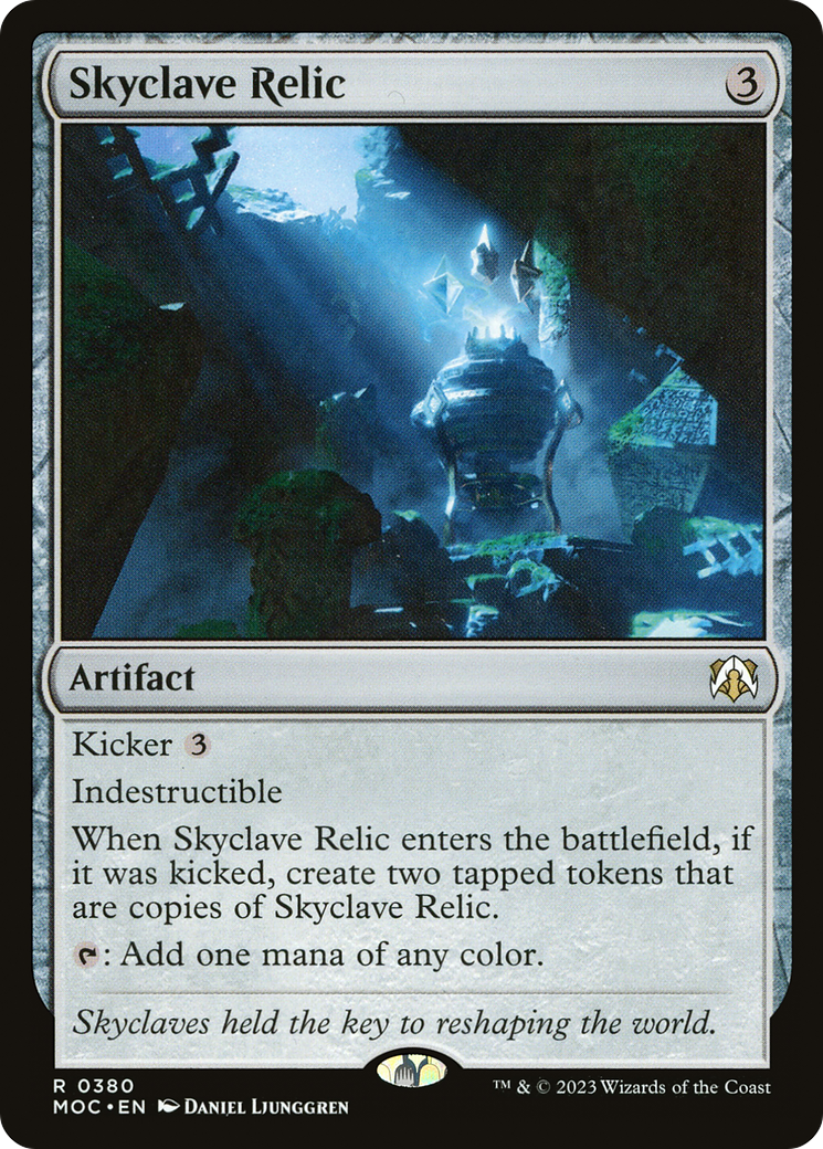 Skyclave Relic (MOC-380) [March of the Machine Commander] MTG Single Wizards of the Coast