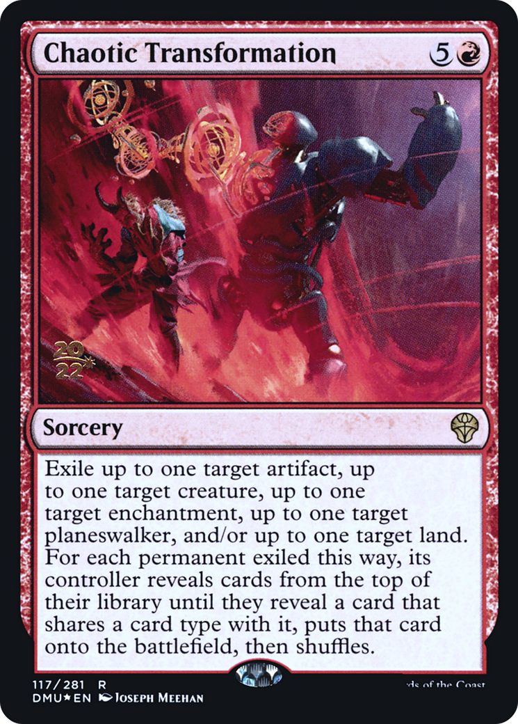 Chaotic Transformation (PRE-117S) [Dominaria United Promos] Foil MTG Single Wizards of the Coast