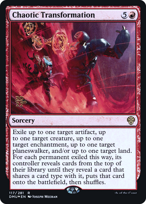 Chaotic Transformation (PRE-117S) [Dominaria United Promos] Foil MTG Single Wizards of the Coast