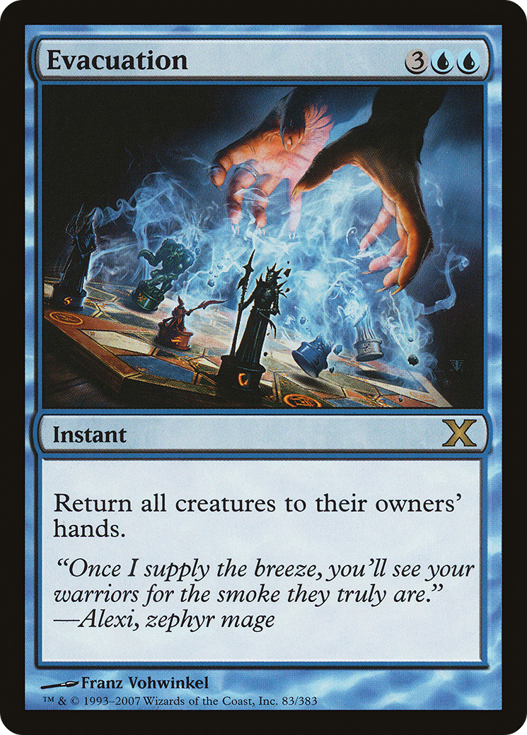 Evacuation (10E-083) [Tenth Edition] MTG Single Wizards of the Coast