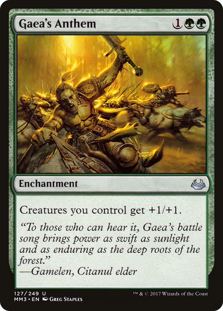 Gaea's Anthem (MM3-127) [Modern Masters 2017] MTG Single Modern Masters 2017