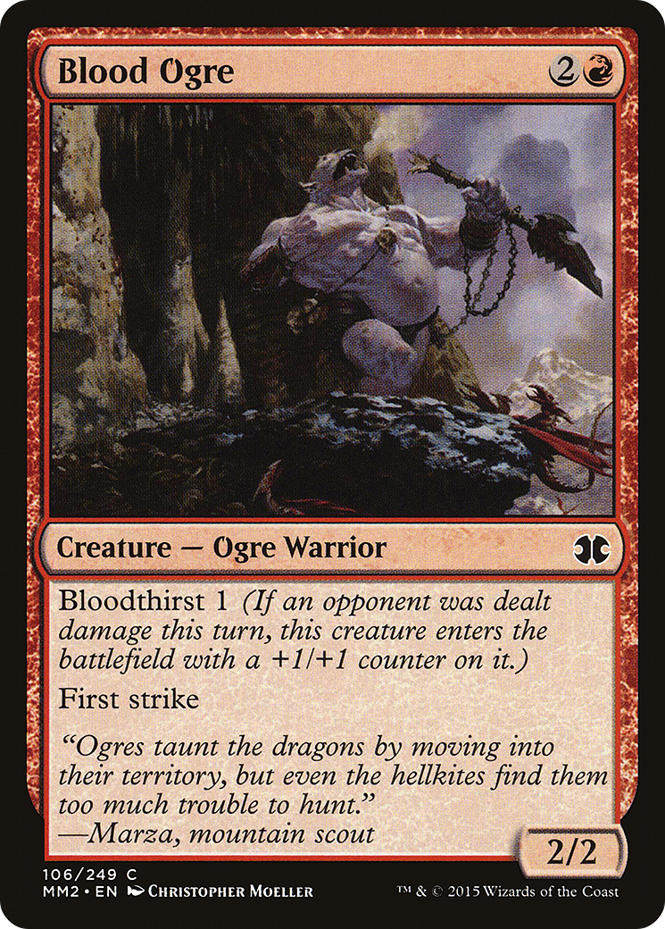 Blood Ogre (MM2-106) [Modern Masters 2015] Foil MTG Single Wizards of the Coast