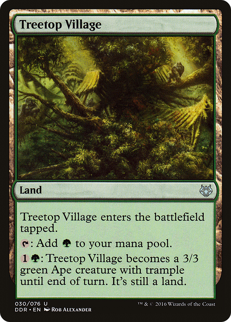 Treetop Village (DDR-030) [Misc] Duel Decks: Nissa vs. Ob Nixilis MTG Single Wizards of the Coast