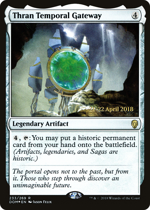 Thran Temporal Gateway (PRE-233) [Dominaria Promos] Foil MTG Single Wizards of the Coast