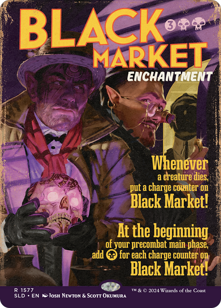 Black Market (SLD-1577) [Secret Lair] Drop (Borderless) MTG Single Wizards of the Coast