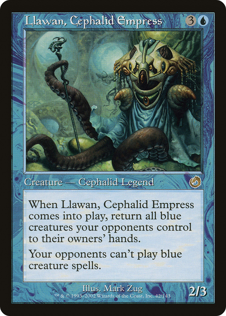 Llawan, Cephalid Empress (TOR-042) [Torment] MTG Single Wizards of the Coast
