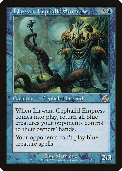 Llawan, Cephalid Empress (TOR-042) [Torment] Foil MTG Single Wizards of the Coast