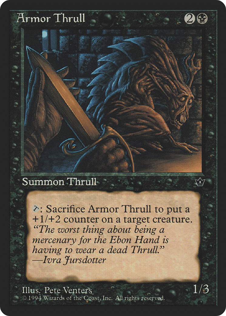 Armor Thrull (FEM-33A) [Fallen Empires] MTG Single Wizards of the Coast