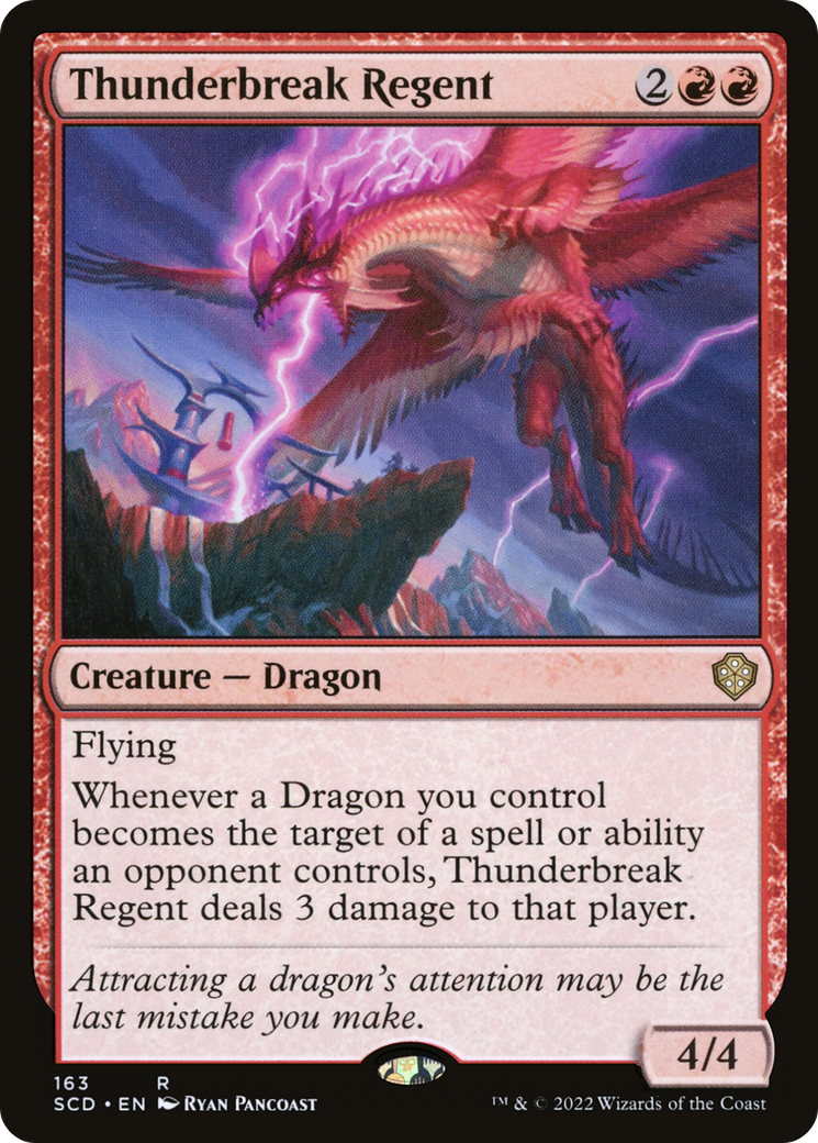 Thunderbreak Regent (SCD-163) [Starter Commander Decks] MTG Single Wizards of the Coast