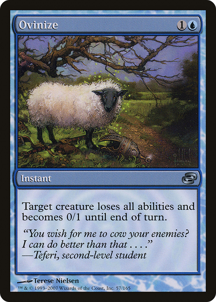 Ovinize (PLC-057) [Planar Chaos] (colorshifted) Foil MTG Single Planar Chaos