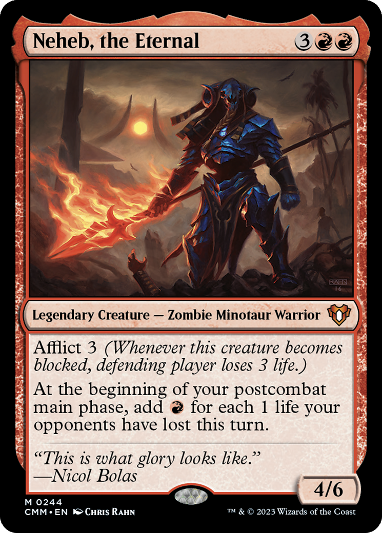 Neheb, the Eternal (CMM-244) [Commander Masters] MTG Single Wizards of the Coast