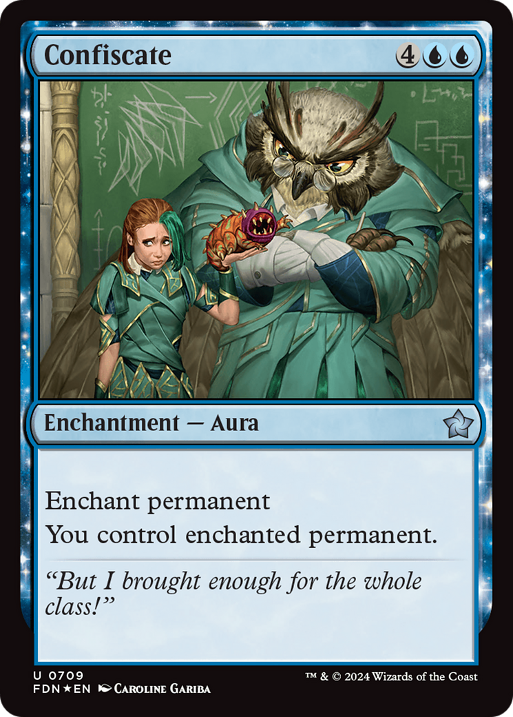 Confiscate (FDN-709) [Foundations] Foil MTG Single Wizards of the Coast