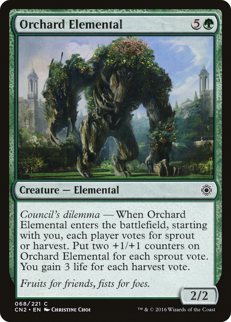 Orchard Elemental (CN2-068) [Conspiracy: Take the Crown] Foil MTG Single Wizards of the Coast