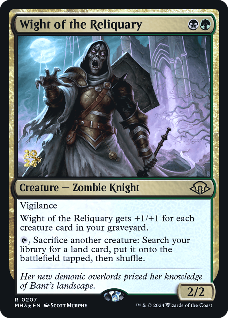 Wight of the Reliquary (PRE-207) [Modern Horizons 3 Promos] Foil MTG Single Wizards of the Coast