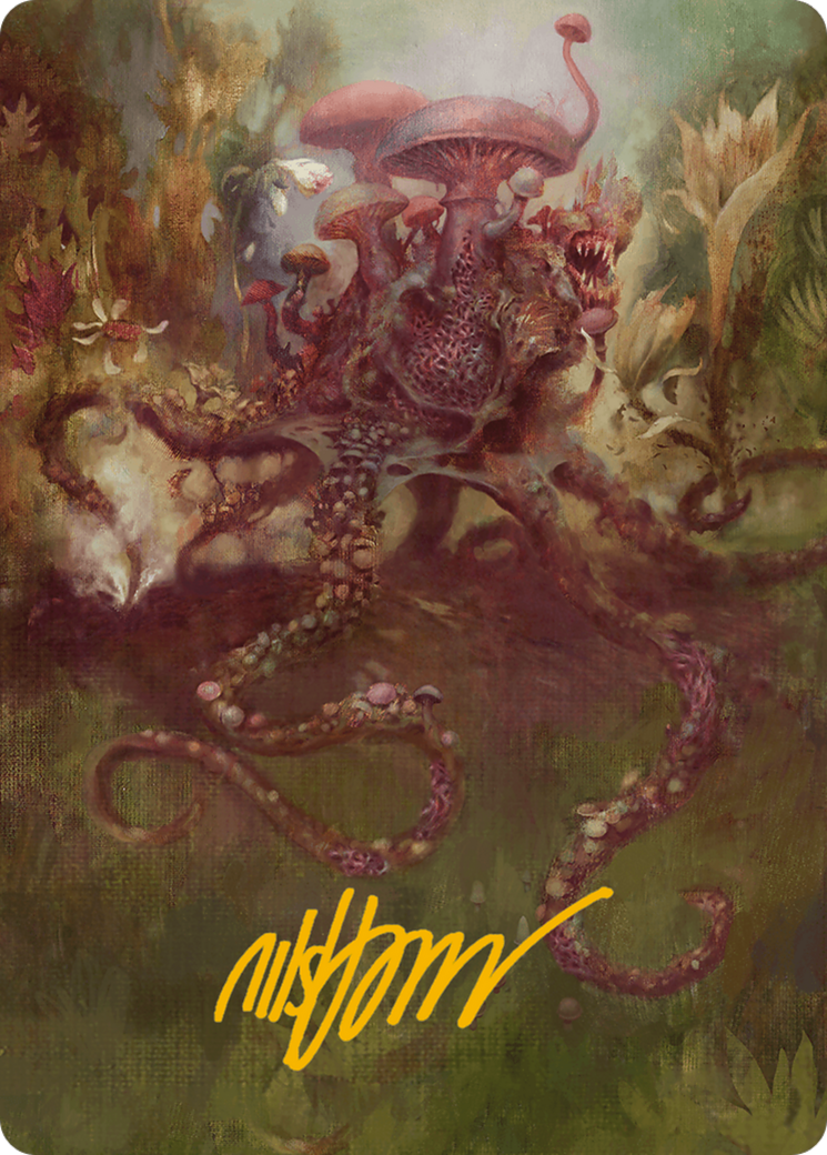 Sowing Mycospawn Art Card (Gold-Stamped Signature) [Art Series] Modern Horizons 3 MTG Single Magic: The Gathering