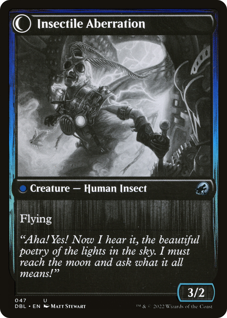 Delver of Secrets // Insectile Aberration (DBL-047) [Innistrad: Double Feature] Foil MTG Single Wizards of the Coast