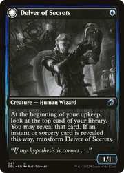Delver of Secrets // Insectile Aberration (DBL-047) [Innistrad: Double Feature] Foil MTG Single Wizards of the Coast