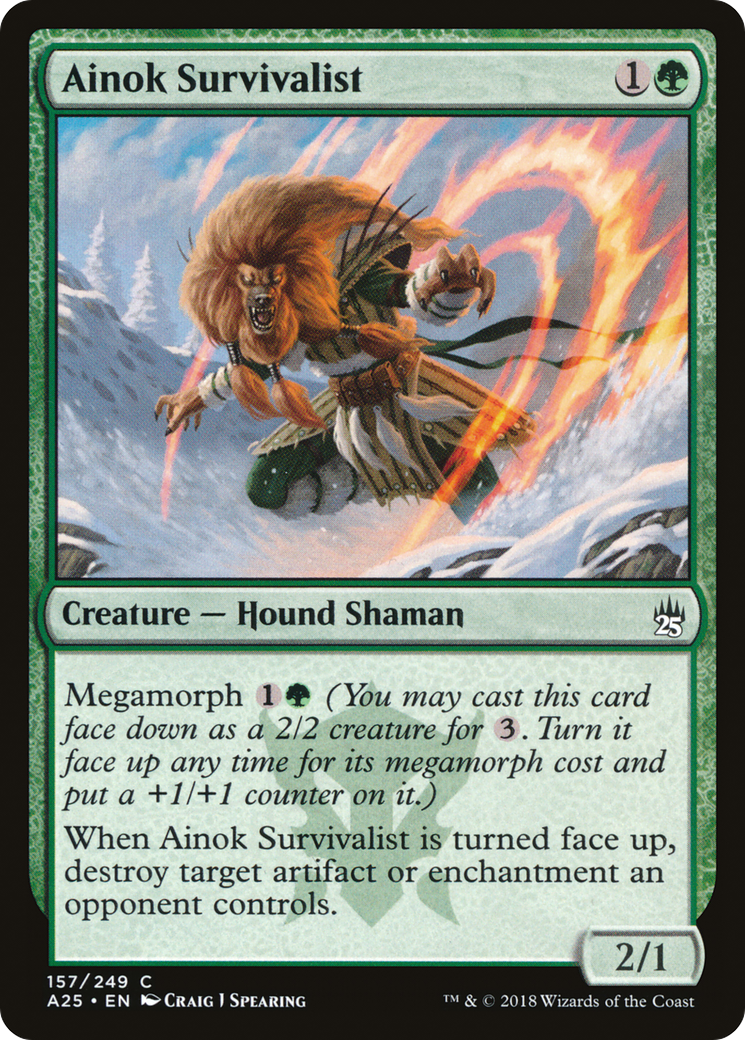 Ainok Survivalist (A25-157) [Masters 25] Foil MTG Single Wizards of the Coast