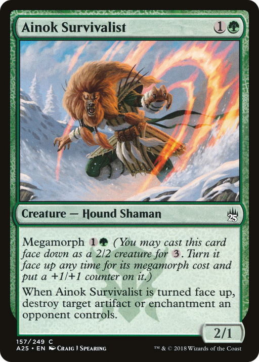 Ainok Survivalist (A25-157) [Masters 25] Foil MTG Single Wizards of the Coast