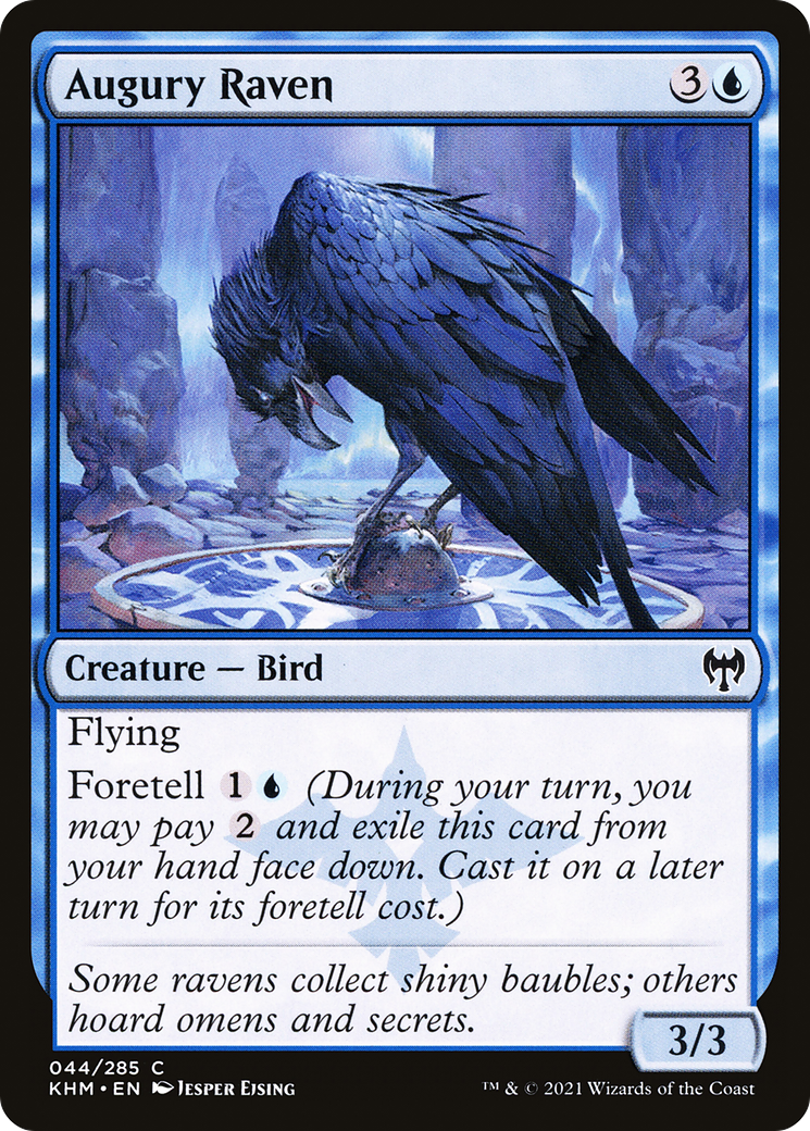 Augury Raven (KHM-044) [Kaldheim] Foil MTG Single Wizards of the Coast