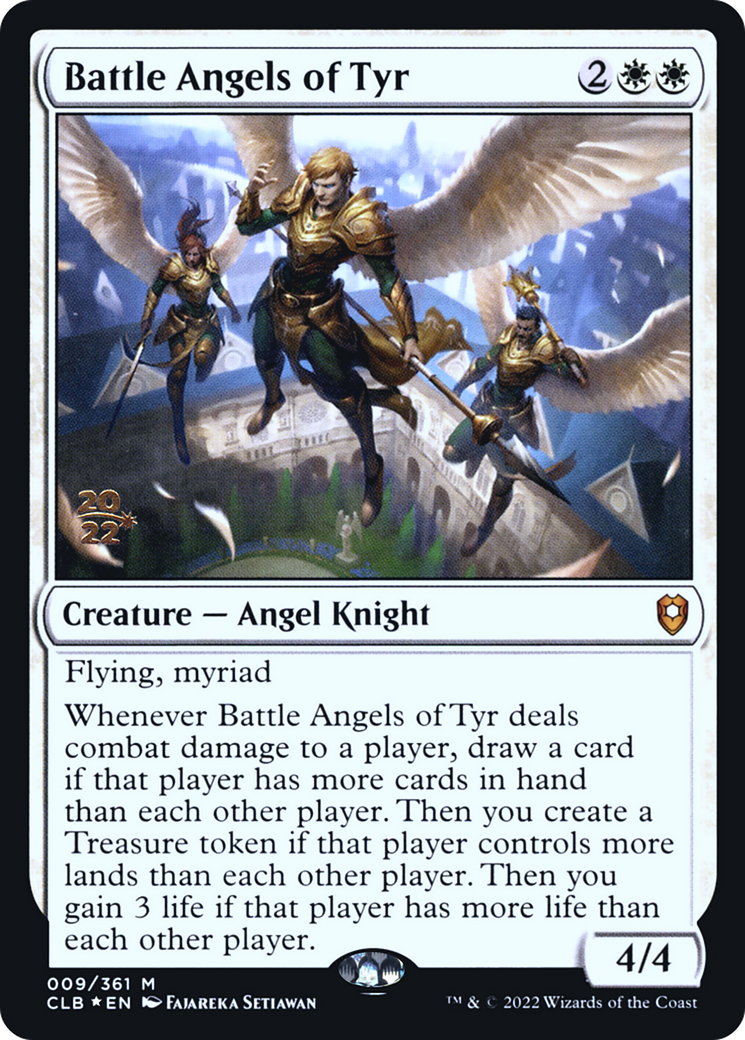 Battle Angels of Tyr (PRE-009) [Battle for Baldur's Gate Promos] Foil MTG Single Wizards of the Coast