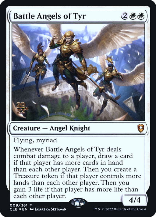 Battle Angels of Tyr (PRE-009) [Battle for Baldur's Gate Promos] Foil MTG Single Wizards of the Coast