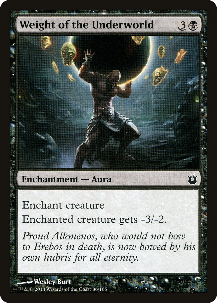 Weight of the Underworld (BNG-086) [Born of the Gods] Foil MTG Single Wizards of the Coast