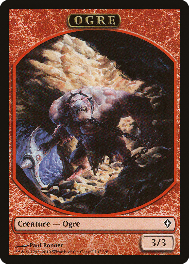 Ogre Token (WWK-003) [Tokens] Worldwake Tokens MTG Single Wizards of the Coast