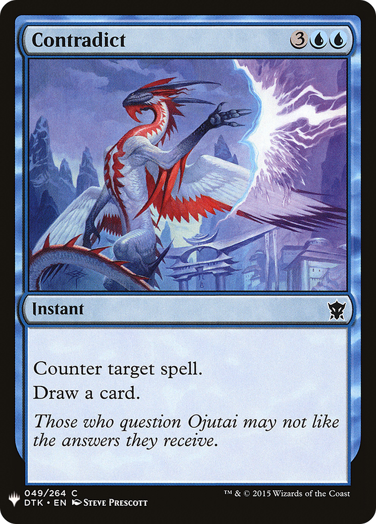 Contradict (LIST-DTK-49) [Mystery Booster] The List MTG Single Wizards of the Coast