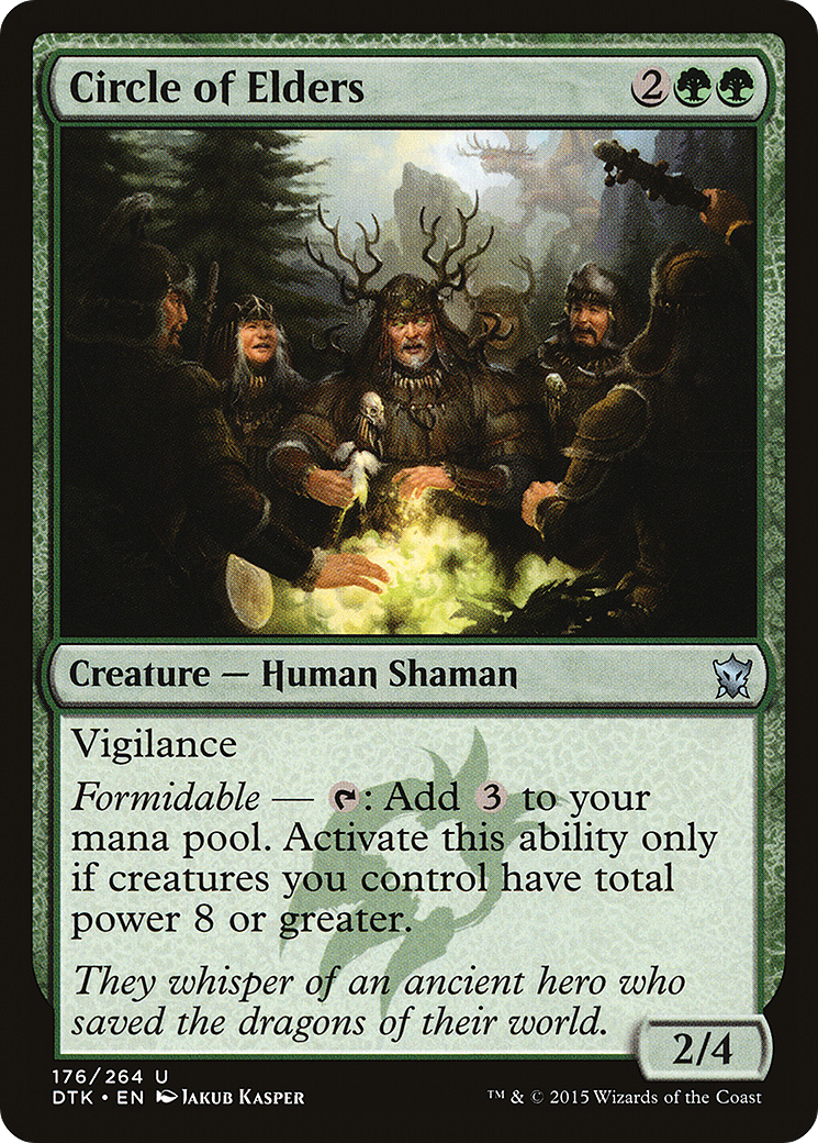 Circle of Elders (DTK-176) [Dragons of Tarkir] MTG Single Wizards of the Coast