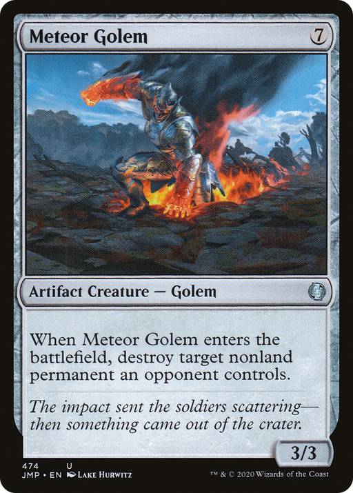 Meteor Golem (JMP-474) [Jumpstart] MTG Single Wizards of the Coast