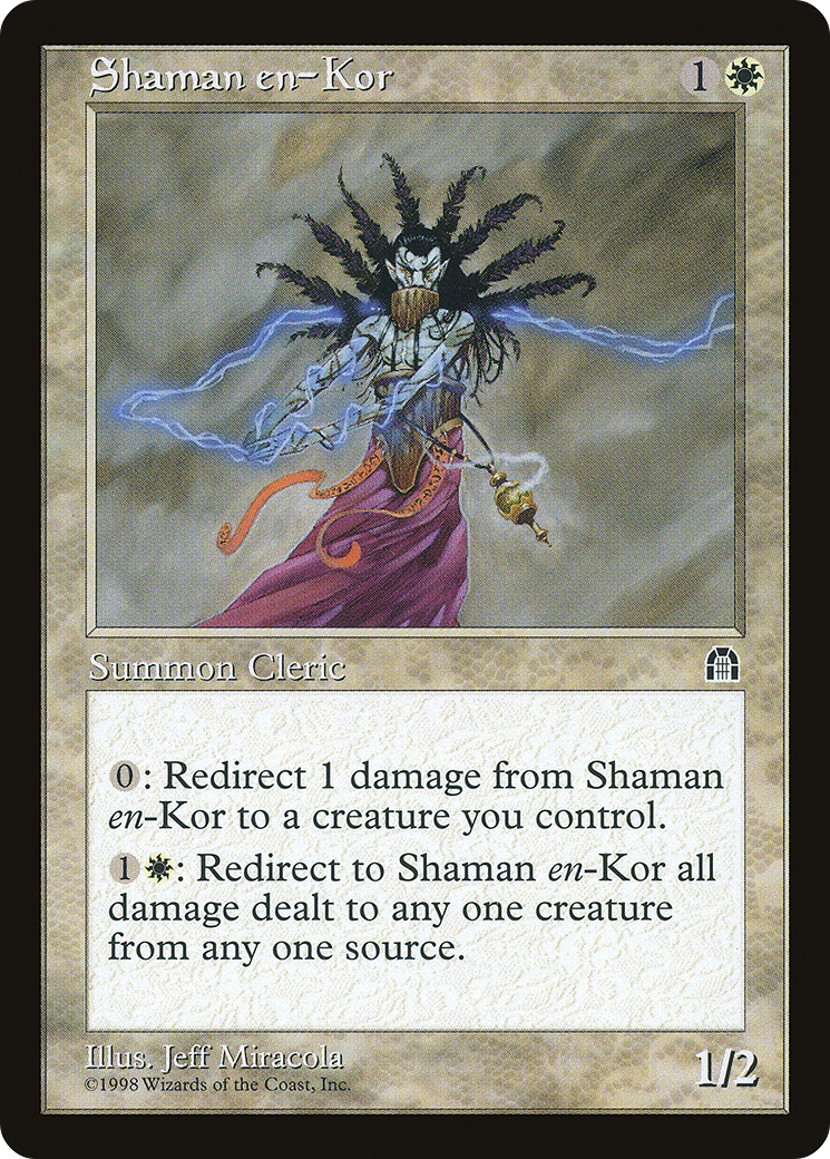 Shaman en-Kor (STH-015) [Stronghold] MTG Single Wizards of the Coast