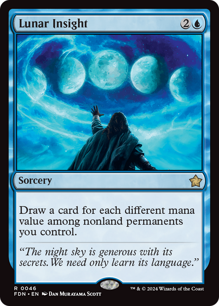 Lunar Insight (FDN-046) [Foundations] MTG Single Wizards of the Coast