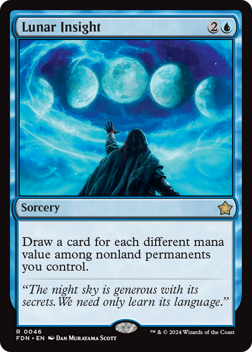 Lunar Insight (FDN-046) [Foundations] MTG Single Wizards of the Coast